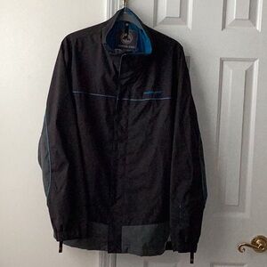 Timberland Weathergear jacket Velcro zip closure adjustable cuffs L flawed